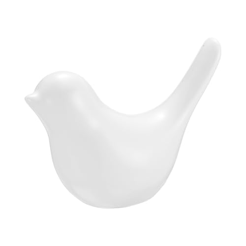 Figura decorativa de pájaro pequeño de cerámica 4.3 pulg