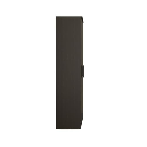 Image of Amazon Brand - Solimo Duo XS Engineered Wood 2 Door Wardrobe for Bedroom | Compact Clothes Storage Cabinet with Multiple Shelves | Space Saving Cupboard | 1 Year Warranty - Wenge