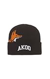 Akoo Clothing Capt. Knit Hat Unisex Winter Warm Cap for Men & Women Black