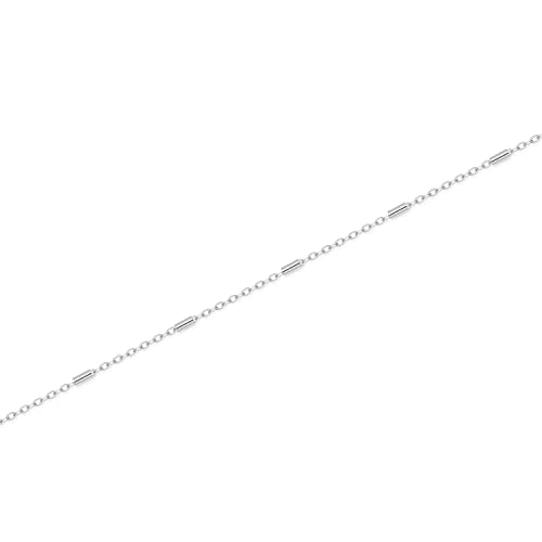 Image of Womens Dainty Gold Chain Bracelet,Simple Layered Chain Bracelets,Beaded Turquoise Bracelet,Charm Crystal Bar,Heart,Karma,Triangle,Pearl Bracelets for Women