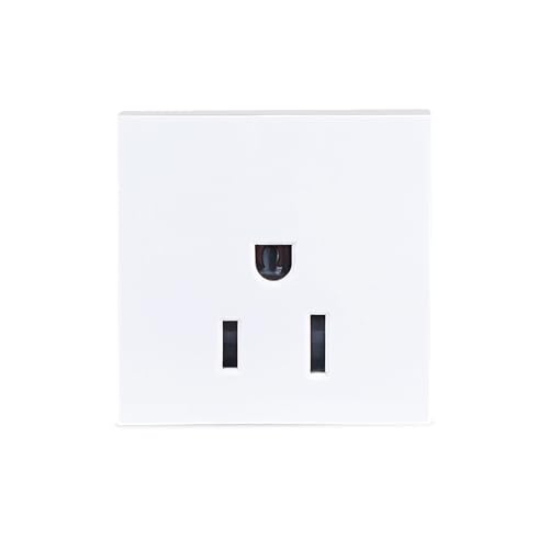 Image of MX 3-Pin US Standard Socket with Safety Shutter - 15A 125V - 45x45mm Modular Power Socket - Compatible with US & International Brands