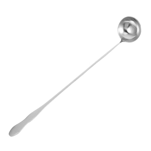 Cabilock Stainless Steel Long Handle Soup Spoon Heavy Duty Cooking Utensil for Efficient Serving for Home and Restaurant Use Elegant Kitchen Gadget for Soup and Stew