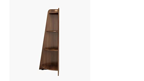 Image of Wudniture Solid Sheesham Wood Corner Shelf for Living Room | Wood Wall Shelves (Walnut)