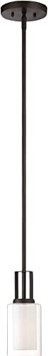 Minka Lavery Mini Pendant Ceiling Lighting 4101-172, Parsons Studio, 1 Light, Smoked Iron