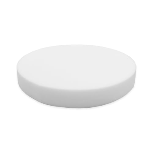 SaRani Relleno de cojines gruesos para sillas de espuma redonda, 30 kg/m3 (diámetro: 45 cm, grosor: 3 cm)
