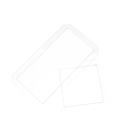 iplusmile 4 Piezas Reglas de Acolchado Rectangulares de Acrílico Transparentes Plantillas para Patchwork Costura DIY Manualidades Precisas Resistente y Fácil de Usar