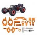 Zestaw CzęśCi do Ulepszania Metalu RC, Zestaw MontażOwy Ramienia Zawieszenia o Wysokiej WytrzymałośCi ze Stopu Aluminium do ZD Racing DBX 10 1/10 (Pomarańczowy)