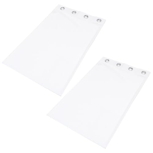 POPETPOP Cortinas Color de Poliéster 2 Unidades para Exteriores Privacidad y Flujo de Luz Natural para Baño y