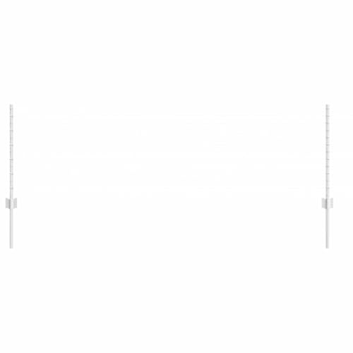 Poste de valla 5 pcs plateado 80 cm de acero plata 4