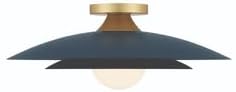 Eurofase Welsh LED Flush Mount Ceiling Light 18" Modern Matte Blue Ceiling Light Fixture for Hallway, Bathroom & Bedroom, 448 Lumens, 90 CRI, Dimmable