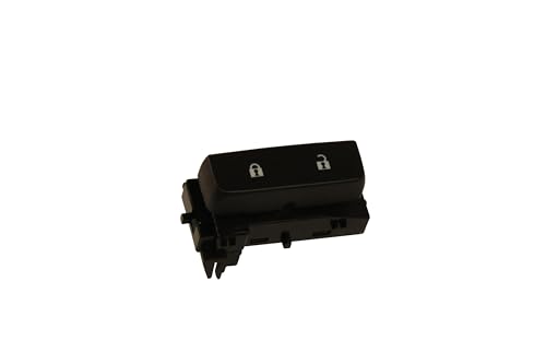 GM Genuine Parts 15804094 Black Single Door Lock Switch with Blue Backlighting