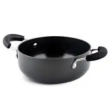 Aluminium Hard Anodised Induction Base Indallium Kadai (Size-0) 1 LTR