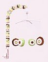 Mod Dots/Stripes Green/Yellow/Choco Musical Mobile #TOP19