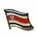 Costa Rica Country Flag Small Metal Lapel Pin Badge .. 3/4 X 3/4 Inches ... New