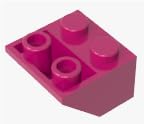 Gobricks 3660 Slope Brick 2x2 45° Inverted Slope 50 Pieces GDS-599 Compatible with Lego Building Blocks Color:Magenta