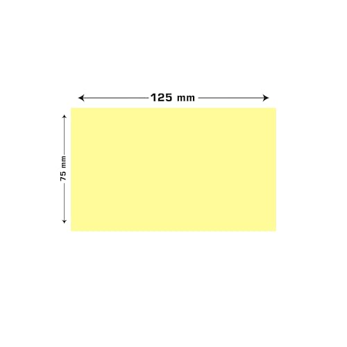 Image of Cubic Sticky Notes Pale Yellow - Pack of 2 | 5 inch x 3 inch Inches(12.5cm x 7.5cm) | Self-Adhesive Note Pads for Office, Home, School & Daily Reminders - Smooth Finish & Residue-Free