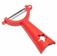 Tupperware Vegetable Peeler-Stainless Steel Kitchen Tool for Home & Professional Use, Red