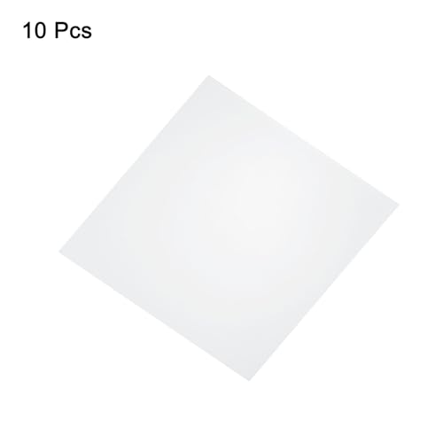 Image of HARFINGTON 10pcs Clear Plastic Sheets 8 inch x 8 inch x 0.03 inch Transparent Flexible PVC Sheet Panels with Protective Paper for Signs DIY Display Projects Craft Picture Frames Painting