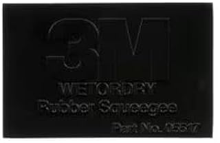 3m 3M-5517 Wetordry Rubber Squeegee 05517, 2 3/4 X 4 1/4