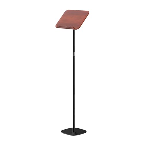 MagiDeal Atril de Lectura de Pie Soporte para Libros Atril de Música Y Recetas de Madera de Roble Ajustable Y Pinzas Elásticas Adecuado para Hogar, 50 a 130 cm, Individual