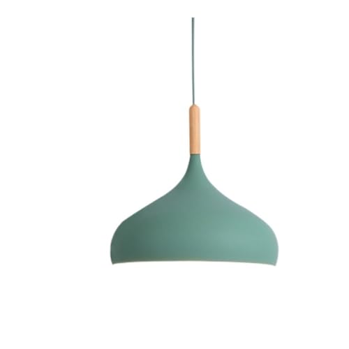 Lustre suspendu pour restaurant et chambre, luminaire vert design alu