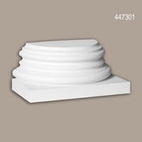 Pied de demi-colonne 447301 solution fissure socle polyuréthane 24 cm