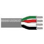 8489-CHR-100, Audio Cable Polyvinyl Chloride 4Conductors 18AWG 6.52mm 300VAC Chrome 30.48m