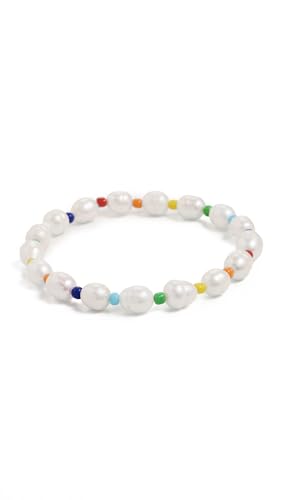 Logan Tay Womens Colorful Pearl Anklet Multi Colored One Size