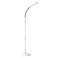 Verilux HappyLight Duo - 2-in-1 Light Therapy & Task Floor Lamp - UV-Free Full Spectrum LED, 10,000 LUX, Adjustable Brightness and Color, Flexible Gooseneck, and Adjustable Height