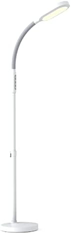 Verilux HappyLight Duo 2-in-1 Light Therapy & Task Floor Lamp, UV-Free LED