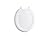 KOHLER 4648-0 Stonewood Toilet Seat Round,Wood Toilet Seat, Round Toilet Seats for Standard Toilets, Toilet Lid with Color-Matched Plastic Hinges, White