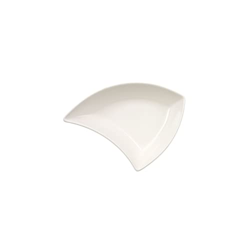 Villeroy & Boch NewWave Move Curved Bowl, Premium Porcelain, White