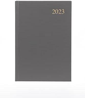 Collins Essential A5 Week to View 2023 Diary - Grey - Calendar Year Weekly Diary, Journal and Planner for business, office and personal
