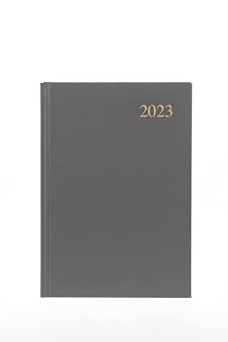 Collins Essential A5 Day To Page 2023 Diary - Grey - Calendar Year Weekly Diary, Journal And Planner For Business, Office And Personal #TOP6