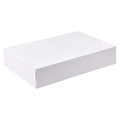 2 Count (12 total) 19â€ x 14â€ White Paper Cake Boxes - Fits 18" x 12" Sheet Cakes or 24 Cupcakes - Bulk 6 Pack