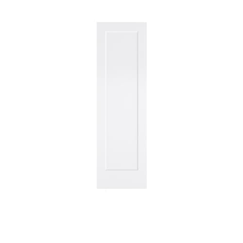 Image of BARNSMITH 24x80 in 1-Panel White Primed Molded Door Slab, Shaker Style Paintable Hollow Core Interior Door Panel, for Pocket, Swing, Sliding Door, Durable and Lightweight, No Assembly Required