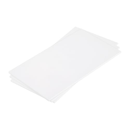 MECCANIXITY ABS Plastic Sheet 7 x 4 x 0.12 Inch ABS Styrene Sheets for Building Model DIY Crafts Panel White 3 Pcs
