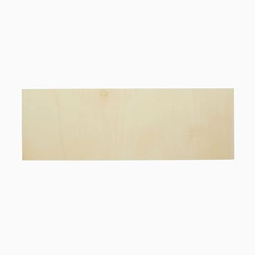 Bright Creations Unfinished Wood Canvas Boards - Boards for Crafting & Painting - Hanging Wood Sign & Wall Decor - 4 x 12 in, Pack of 6