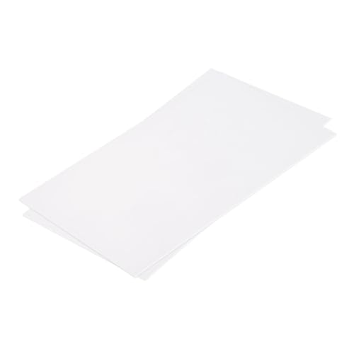 MECCANIXITY ABS Plastic Sheet 7 Inch x 4 Inch x 0.02 Inch ABS Styrene Sheets for Building Model DIY Crafts Panel White 2 Pcs