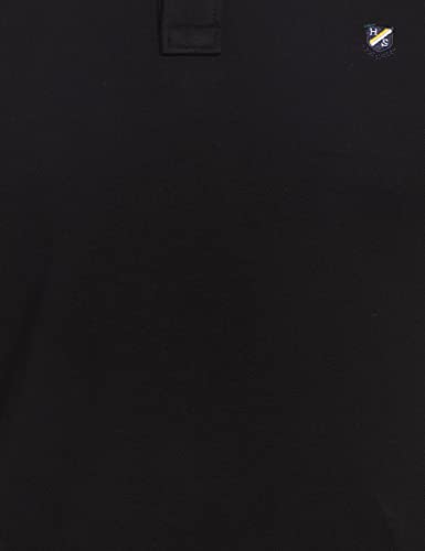 Image of Amazon- Brand House & Shield Men's Regular Polo Shirt (HSE-01-PO2-S21-A JetBlack&EstateRed L)