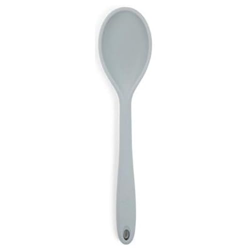 3 x 11 in. Gray Silicone Serving Spoon