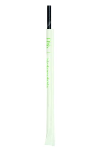 200 Cannucce Biodegradabili di Carta Nere Imbustate Singolarmente - Lunghezza 20 cm, Diametro 6 mm 3 Strati Ultra Resistenti - Ideali per Bar, Drink, Feste e Catering