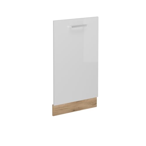 Vicco Tapa del lavavajillas 'R-Line', Blanco alto brillo, 45 cm sin encimera
