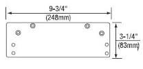 Norton Closers 1688690 1688 690 Dark Bronze Drop Plate