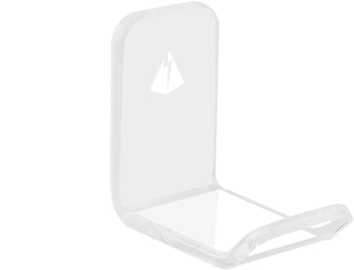 TXEsign Headphone Hanger Holder Wall Mount, Headset Hook Universal Headset Stand Hook for All Headphone with Strong Adhesive(Silky White & Transparent)