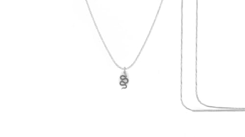 Pendentif serpent en argent pur 925 d'une finition joaillière d'exception
