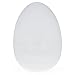 Set of 2 White Giant Fillable Plastic Easter Eggs Jumbo Large Size 10 Inches
