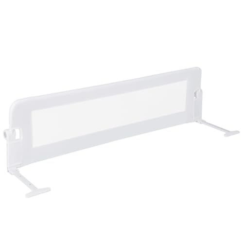 Image of BABY JOY Bed Rails for Toddlers, Extra Long, Swing Down Safety Bed Guard for Convertible Crib, Folding Baby Bedrail for Kids Twin, Double, Full Size Queen & King Mattress (60-Inch, White)