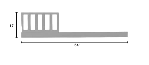 Image of Toddler Bed Safety Guard Rail for Sorelle Convertible Cribs - Solid Wood Rail for Convertible Crib to Toddler Bed Conversion - Safety Bed Rail for Children (Model #151, Weathered Gray)