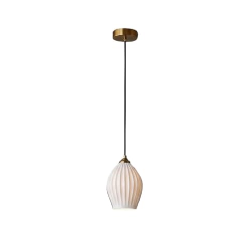Suspension chevet gain de place en porcelaine et laiton